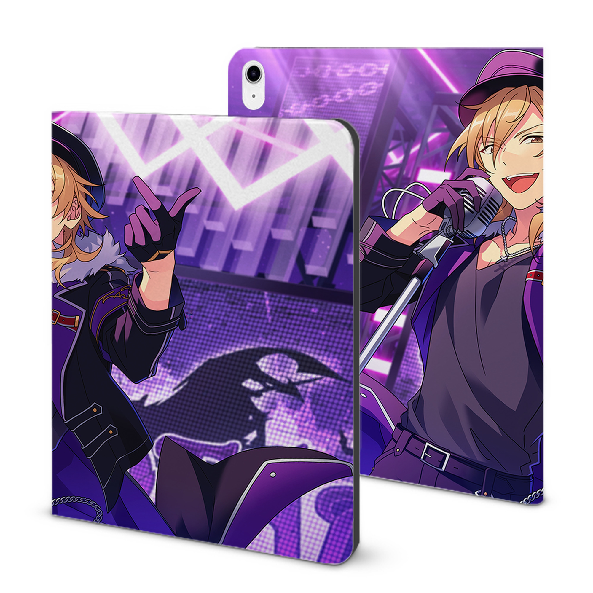 （画像用） あんさんぶるスターズ! Ensemble Stars IPad ケース ブック型 PUレザー TPU 耐衝撃 軽量 薄型 ペン収納なし 全面保護 IPad 各モデル対応